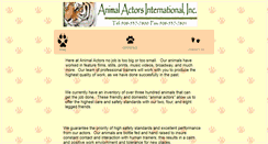 Desktop Screenshot of animalactorsinc.com